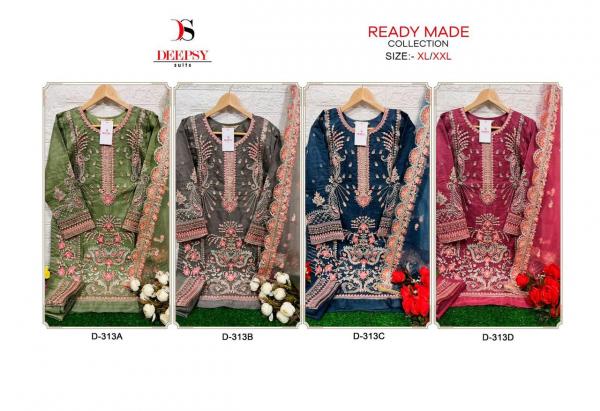 Deepsy 313 Readymade New organza Designer Pakistani Suits Collection